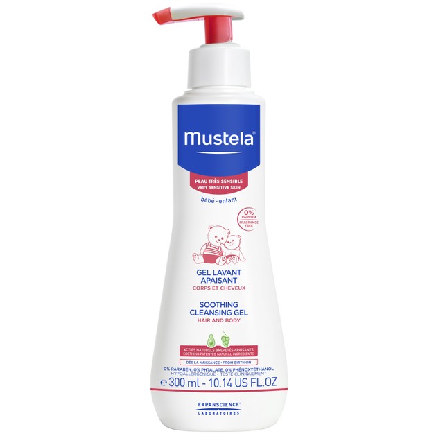 Mustela Soothing Cleansing Hair & Body Gel Βρεφικό Καταπραϋντικό Καθαριστικό Τζελ για Μαλλιά & Σώμα 300ml Mustela Soothing Cleansing Hair & Body Gel Βρεφικό Καταπραϋντικό Καθαριστικό Τζελ για Μαλλιά & Σώμα 300ml