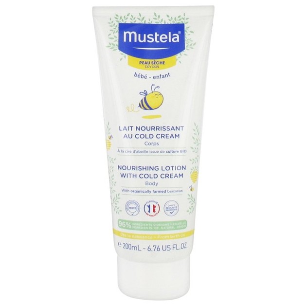 Mustela Nourishing Lotion With Cold Cream Βρεφικό-Παιδικό Γαλάκτωμα Σώματος για Ξηρό Δέρμα με Βιολογικό Κερί Μέλισσας 200ml Mustela Nourishing Lotion With Cold Cream Βρεφικό-Παιδικό Γαλάκτωμα Σώματος για Ξηρό Δέρμα με Βιολογικό Κερί Μέλισσας 200ml