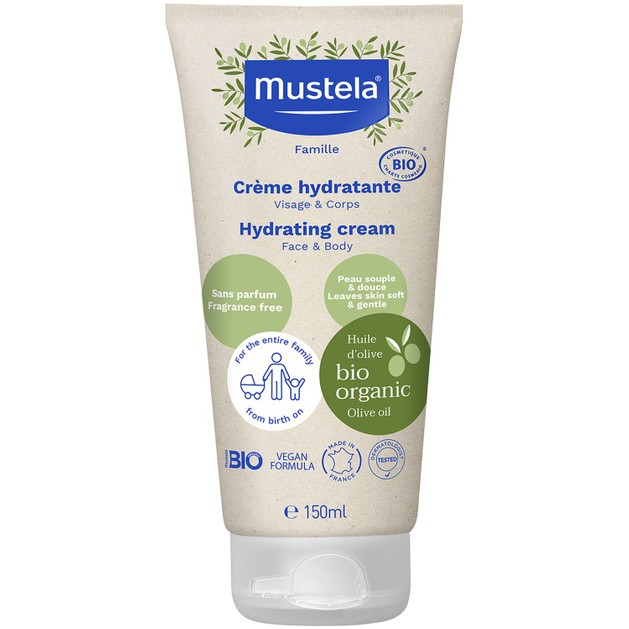 Mustela Bio Organic Hydrating Face & Body Cream 150ml Mustela Bio Organic Hydrating Face & Body Cream 150ml