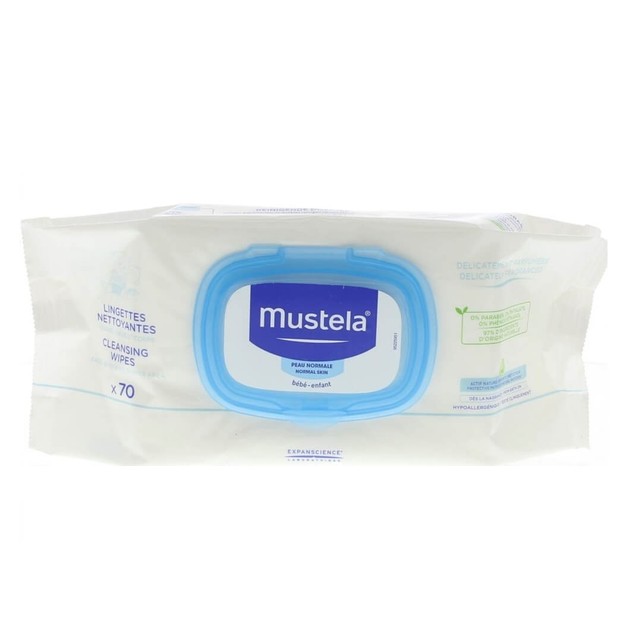 Mustela Bebe Lingettes Nettoyantes Μωρομάντηλα 70 τμχ Mustela Bebe Lingettes Nettoyantes Μωρομάντηλα 70 τμχ