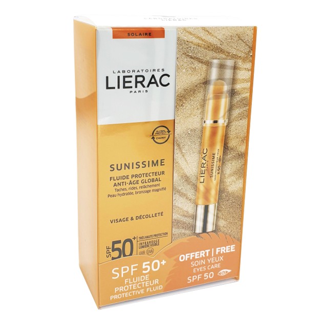 Lierac Πακέτο Προσφοράς Sunissime Fluide Protecteur Spf50+, 40ml & Δώρο Soin Protecteur Yeux Anti-Age Global Spf50, 3g Lierac Πακέτο Προσφοράς Sunissime Fluide Protecteur Spf50+, 40ml & Δώρο Soin Protecteur Yeux Anti-Age Global Spf50, 3g