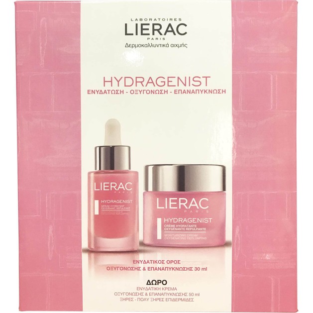 Lierac Set Hydragenist Serum Hydratant Ορός Οξυγόνωσης, Επαναπύκνωσης 30ml & Δώρο Hydragenist Creme για Ξηρές Επιδερμίδες 50ml Lierac Set Hydragenist Serum Hydratant Ορός Οξυγόνωσης, Επαναπύκνωσης 30ml & Δώρο Hydragenist Creme για Ξηρές Επιδερμίδες 50ml