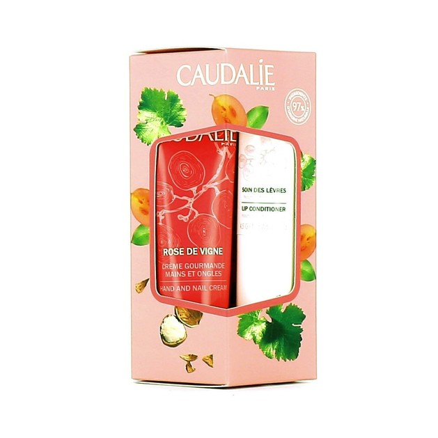Caudalie Promo Rose De Vigne Hand and Nail Cream Ενυδατική Αρωματική Κρέμα 30ml & Lip Conditioner για τα Ξηρά Χείλια 4,5gr Caudalie Promo Rose De Vigne Hand and Nail Cream Ενυδατική Αρωματική Κρέμα 30ml & Lip Conditioner για τα Ξηρά Χείλια 4,5gr