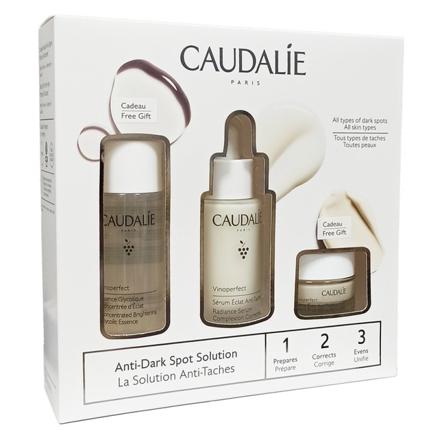 Caudalie Promo Anti-Dark Spot Solution Vinoperfect Radiance Serum 30ml & Δώρο Glycolic Essense 50ml & Day Cream 15ml Caudalie Promo Anti-Dark Spot Solution Vinoperfect Radiance Serum 30ml & Δώρο Glycolic Essense 50ml & Day Cream 15ml