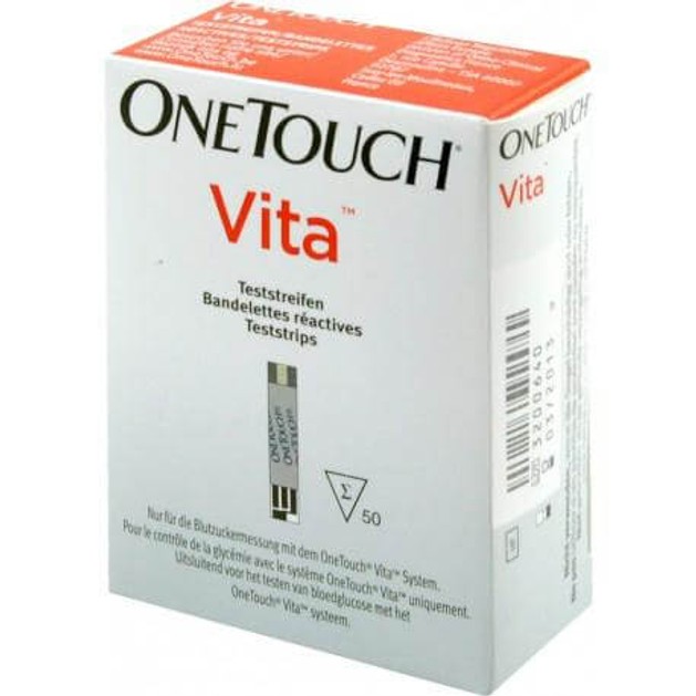 OneTouch Vita Ταινίες Μέτρησης Σακχάρου 50Strips OneTouch Vita Ταινίες Μέτρησης Σακχάρου 50Strips