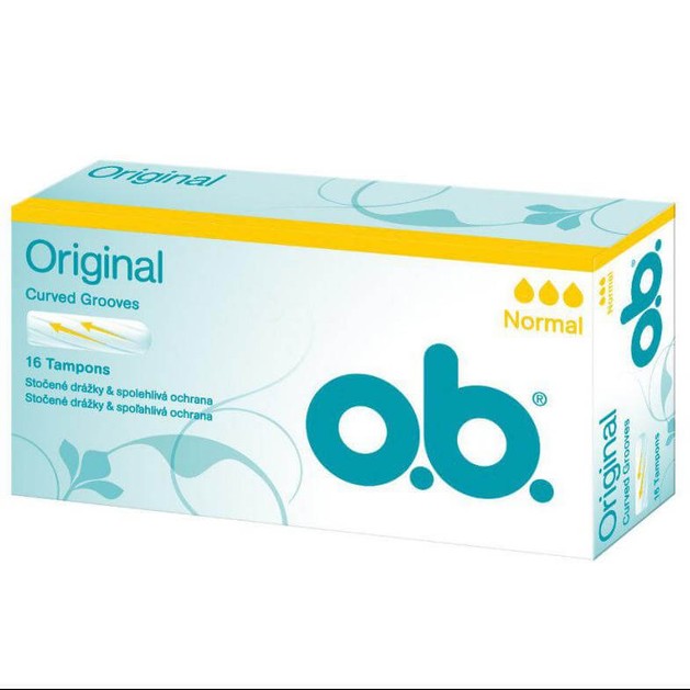 O.b Original Normal Ταμπόν για Ημέρες με Μικρή Έως Μέτρια Ροή 16 Τεμάχια O.b Original Normal Ταμπόν για Ημέρες με Μικρή Έως Μέτρια Ροή 16 Τεμάχια
