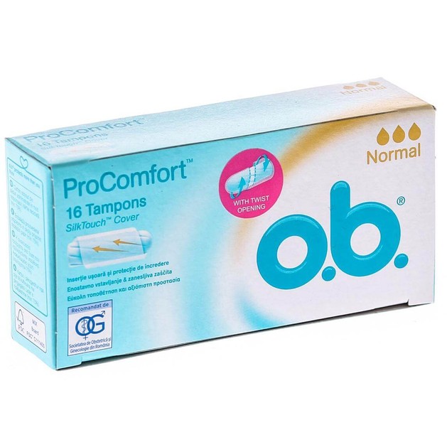 O.b. ProComfort Normal Ταμπόν για Ημέρες με Μικρή Έως Μέτρια Ροή 16 Τεμάχια O.b. ProComfort Normal Ταμπόν για Ημέρες με Μικρή Έως Μέτρια Ροή 16 Τεμάχια