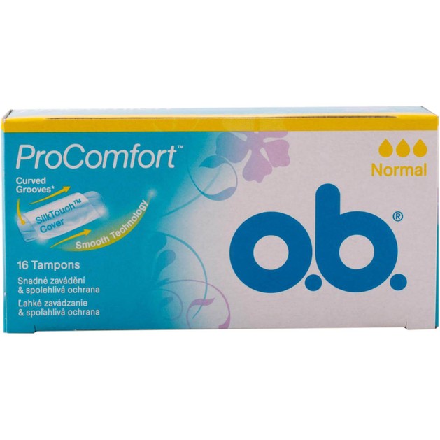 O.b. Ταμπόν Pro Comfort SilkTouch Cover Curved Normal 16τεμάχια O.b. Ταμπόν Pro Comfort SilkTouch Cover Curved Normal 16τεμάχια