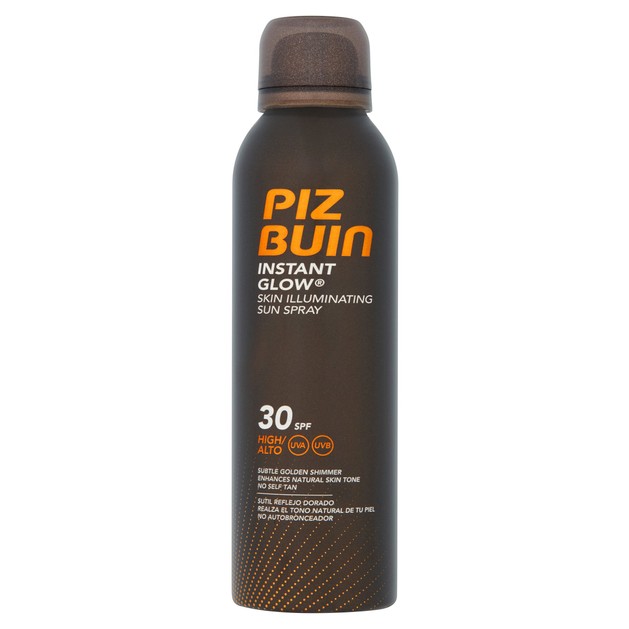 Piz Buin Instant Glow Skin Illuminating Sun Spray Spf30, 150ml Piz Buin Instant Glow Skin Illuminating Sun Spray Spf30, 150ml