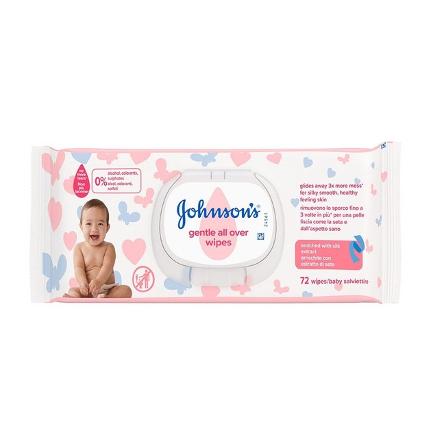 Δώρο Johnson\'S Baby Gentle All Over Wipes Απαλά Μωρομάντηλα 72 Wipes Δώρο Johnson\'S Baby Gentle All Over Wipes Απαλά Μωρομάντηλα 72 Wipes