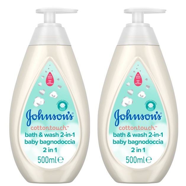 Johnson\'s Baby Πακέτο Προσφοράς CottonTouch 2 σε 1 Βρεφικό Αφρόλουτρο & Σαμπουάν 2x500ml Johnson\'s Baby Πακέτο Προσφοράς CottonTouch 2 σε 1 Βρεφικό Αφρόλουτρο & Σαμπουάν 2x500ml