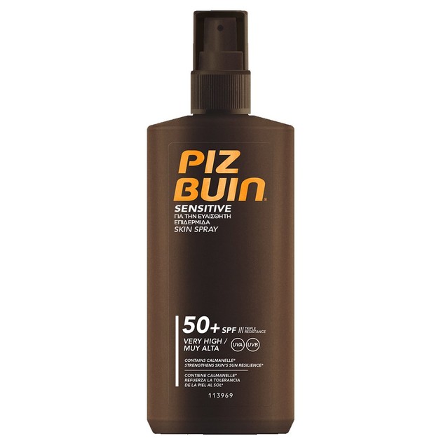 Piz Buin Sensitive Skin Spray Spf50+ 200ml Piz Buin Sensitive Skin Spray Spf50+ 200ml