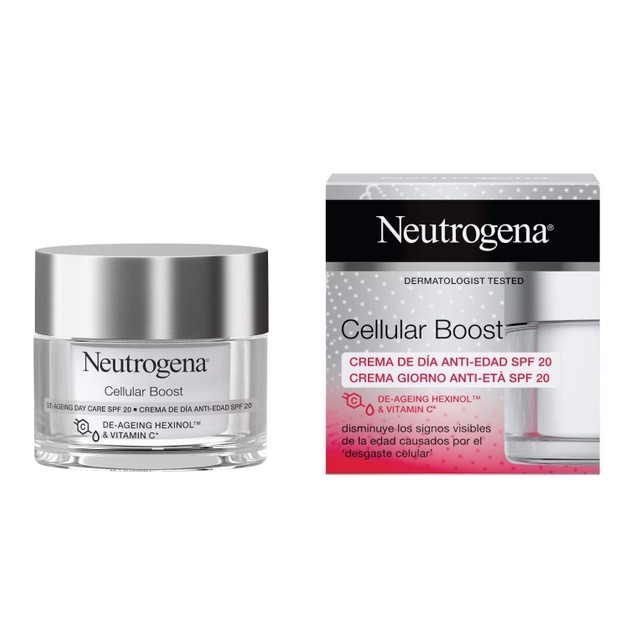 Neutrogena Cellular Boost De-Ageing Day Care SPF20 Αντιρυτιδική Κρέμα Προσώπου Ημέρας 50ml Neutrogena Cellular Boost De-Ageing Day Care SPF20 Αντιρυτιδική Κρέμα Προσώπου Ημέρας 50ml