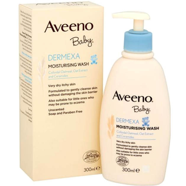 Aveeno Baby Dermexa Moisturising Wash Ενυδατικό Καθαριστικό Σώματος για Μωρά με Τάση για Ατοπία 300ml Aveeno Baby Dermexa Moisturising Wash Ενυδατικό Καθαριστικό Σώματος για Μωρά με Τάση για Ατοπία 300ml