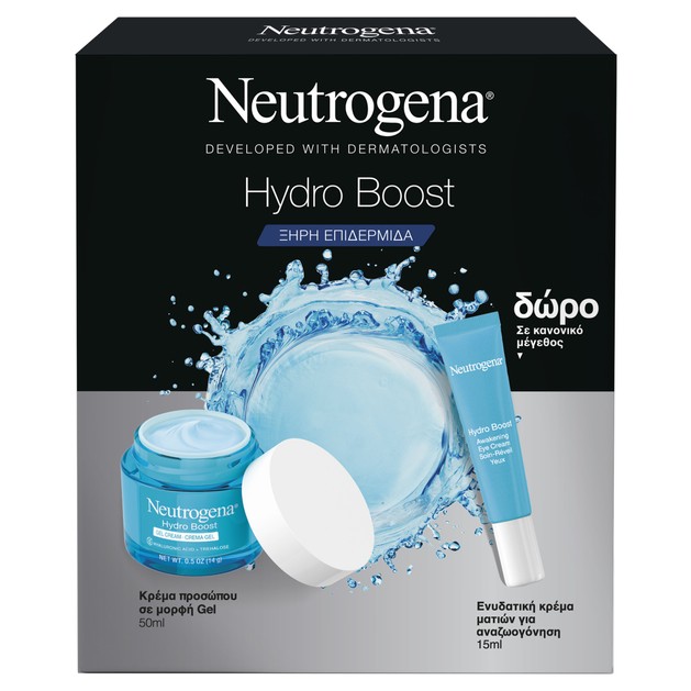 Neutrogena Πακέτο Προσφοράς Hydro Boost Water Gel Cream for Dry Skin 50ml & Δώρο Hydro Boost Awakeing Eye Cream 15ml Neutrogena Πακέτο Προσφοράς Hydro Boost Water Gel Cream for Dry Skin 50ml & Δώρο Hydro Boost Awakeing Eye Cream 15ml
