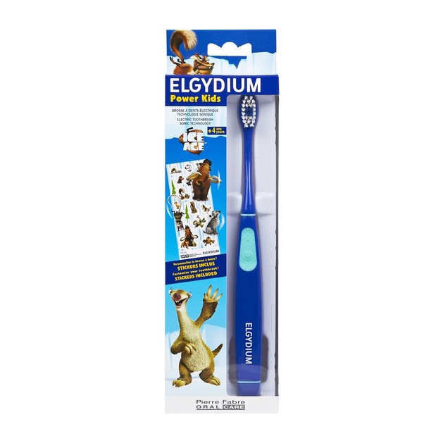 Elgydium Power Kids Ice Age Ηλεκτρική Οδοντόβουρτσα για Παιδιά από 4 Ετών Χρώμα Μπλε Elgydium Power Kids Ice Age Ηλεκτρική Οδοντόβουρτσα για Παιδιά από 4 Ετών Χρώμα Μπλε