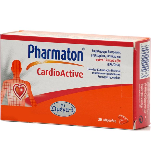 Pharmaton Cardioactive Συμπλήρωμα Διατροφής με Ωμέγα-3 για την Υγεία της Καρδιάς 30caps Pharmaton Cardioactive Συμπλήρωμα Διατροφής με Ωμέγα-3 για την Υγεία της Καρδιάς 30caps
