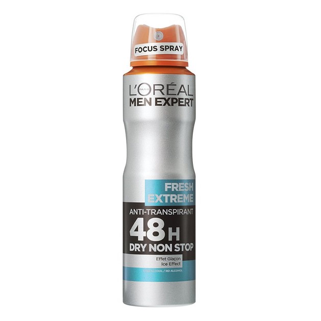 L\'oreal Paris Men Expert Fresh Extreme Spray Ανδρικό Αποσμητικό Spray με 48ωρη Ολική Προστασία για Στεγνή Επιδερμίδα 150ml L\'oreal Paris Men Expert Fresh Extreme Spray Ανδρικό Αποσμητικό Spray με 48ωρη Ολική Προστασία για Στεγνή Επιδερμίδα 150ml