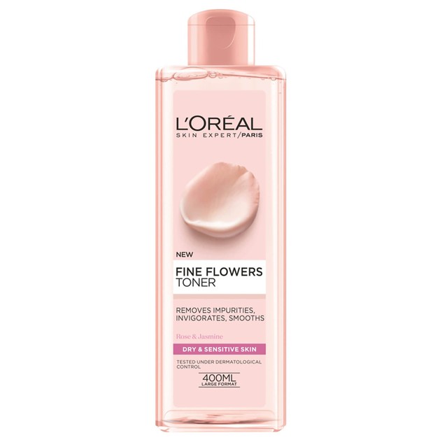 L\'oreal Paris Fine Flowers Tonic Lotion Dry-Sensitive Skin 400ml L\'oreal Paris Fine Flowers Tonic Lotion Dry-Sensitive Skin 400ml