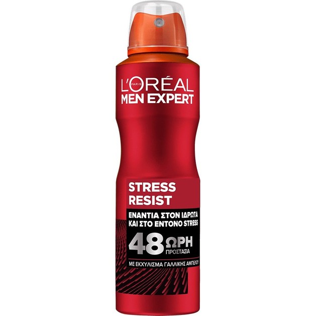 L\'oreal Paris Men Expert Stress Resist 48H Anti-Perspirant Spray 150ml L\'oreal Paris Men Expert Stress Resist 48H Anti-Perspirant Spray 150ml