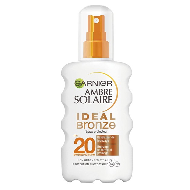 Garnier Ambre Solaire Ideal Bronze Tan Enchancing Protection Spray Spf20 Μέτρια Αντηλιακή Προστασία για Λαμπερό Μαύρισμα 200ml Garnier Ambre Solaire Ideal Bronze Tan Enchancing Protection Spray Spf20 Μέτρια Αντηλιακή Προστασία για Λαμπερό Μαύρισμα 200ml