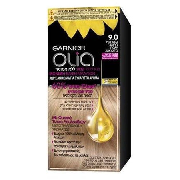 Garnier Olia Mini Kit 50gr - No 9.0 Ξανθό Πολύ Ανοιχτό Garnier Olia Mini Kit 50gr - No 9.0 Ξανθό Πολύ Ανοιχτό