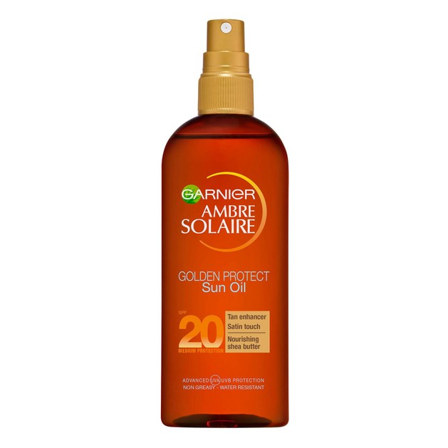 Garnier Ambre Solaire Golden Protect Sun Oil Spf20 Λάδι Μέτριας Αντηλιακής Προστασίας 150ml Garnier Ambre Solaire Golden Protect Sun Oil Spf20 Λάδι Μέτριας Αντηλιακής Προστασίας 150ml