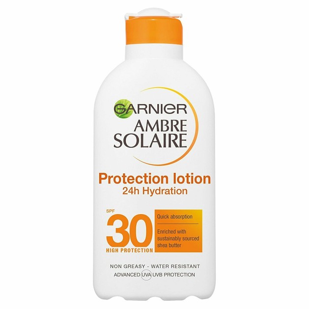 Garnier Ambre Solaire Protection Lotion 24h Hydration Spf30 Υψηλή Αντηλιακή Προστασία για Ενυδάτωση που Διαρκεί 200ml Garnier Ambre Solaire Protection Lotion 24h Hydration Spf30 Υψηλή Αντηλιακή Προστασία για Ενυδάτωση που Διαρκεί 200ml