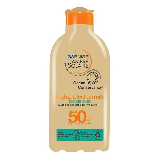 Garnier Ambre Solaire Protecting Milk Spf50 200ml Garnier Ambre Solaire Protecting Milk Spf50 200ml