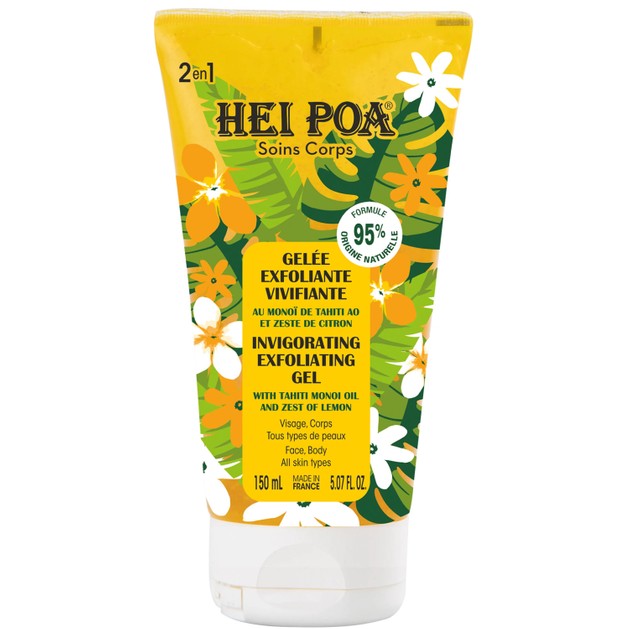 Hei Poa Soins Corps Monoi 2in1 Face & Body Invigorating Exfoliating Gel 150ml Hei Poa Soins Corps Monoi 2in1 Face & Body Invigorating Exfoliating Gel 150ml