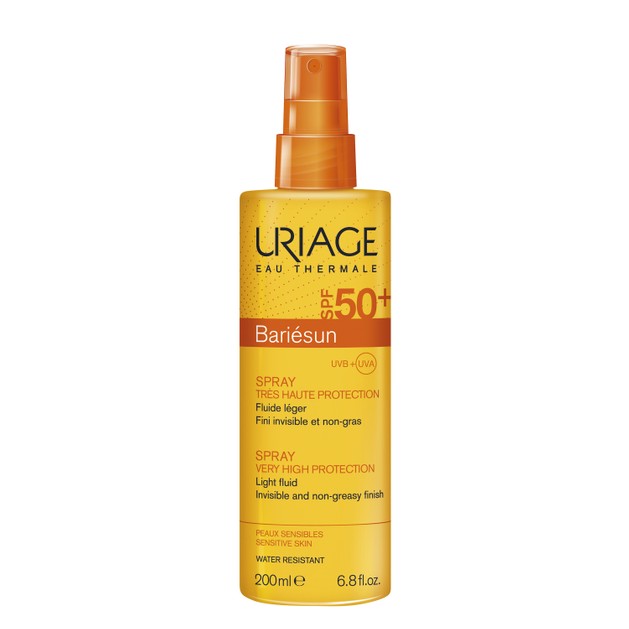 Uriage Bariesun Spf50+ Fragrance Free Spray Light Fluid Αντηλιακό Λεπτόρρευστο Γαλάκτωμα Προσώπου Σώματος Χωρίς Άρωμα 200ml Uriage Bariesun Spf50+ Fragrance Free Spray Light Fluid Αντηλιακό Λεπτόρρευστο Γαλάκτωμα Προσώπου Σώματος Χωρίς Άρωμα 200ml