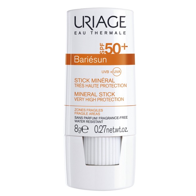 Uriage Eau Thermale Bariesun Mineral Stick SPF50+ Εξασφαλίζει Πολύ Υψηλή Ανοχή και Προστασία στις πιο Ευαίσθητες Περιοχές 8gr Uriage Eau Thermale Bariesun Mineral Stick SPF50+ Εξασφαλίζει Πολύ Υψηλή Ανοχή και Προστασία στις πιο Ευαίσθητες Περιοχές 8gr