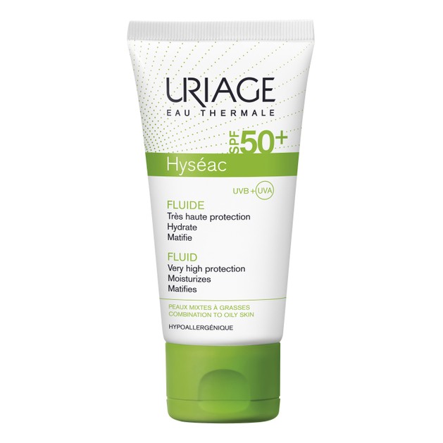 Uriage Eau Thermale Hyseac Fluide Spf50+ Ενυδατική Ματ Κρέμα Υψηλής Αντηλιακής Προστασίας για Μικτές Λιπαρές Επιδερμίδες 50ml Uriage Eau Thermale Hyseac Fluide Spf50+ Ενυδατική Ματ Κρέμα Υψηλής Αντηλιακής Προστασίας για Μικτές Λιπαρές Επιδερμίδες 50ml