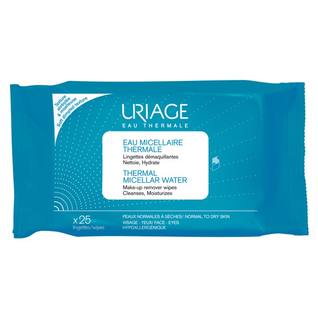 Uriage Eau Thermal Micellar Water Make-up Remover Wipes Μαντηλάκια Καθαρισμού & Ντεμακιγιάζ Προσώπου Ματιών 25 Wipes Uriage Eau Thermal Micellar Water Make-up Remover Wipes Μαντηλάκια Καθαρισμού & Ντεμακιγιάζ Προσώπου Ματιών 25 Wipes