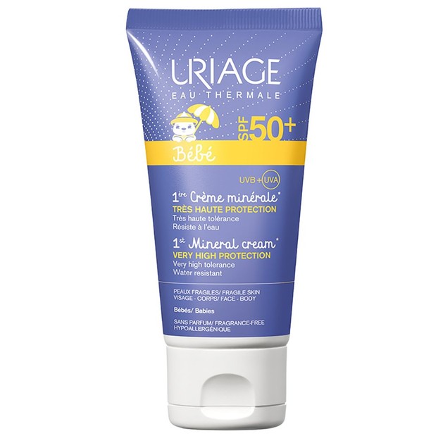 Uriage Eau Thermale Bebe 1st Mineral Cream Spf50+, 50ml Uriage Eau Thermale Bebe 1st Mineral Cream Spf50+, 50ml