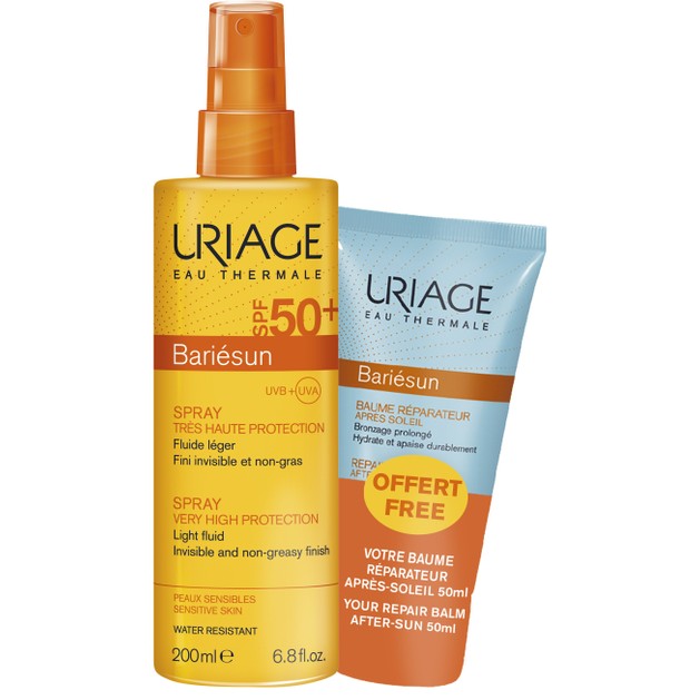 Uriage Promo Bariesun Spf50+ Very High Protection Spray Light Fluid 200ml & Δώρο Repair Balm Face & Body After Sun 50ml Uriage Promo Bariesun Spf50+ Very High Protection Spray Light Fluid 200ml & Δώρο Repair Balm Face & Body After Sun 50ml