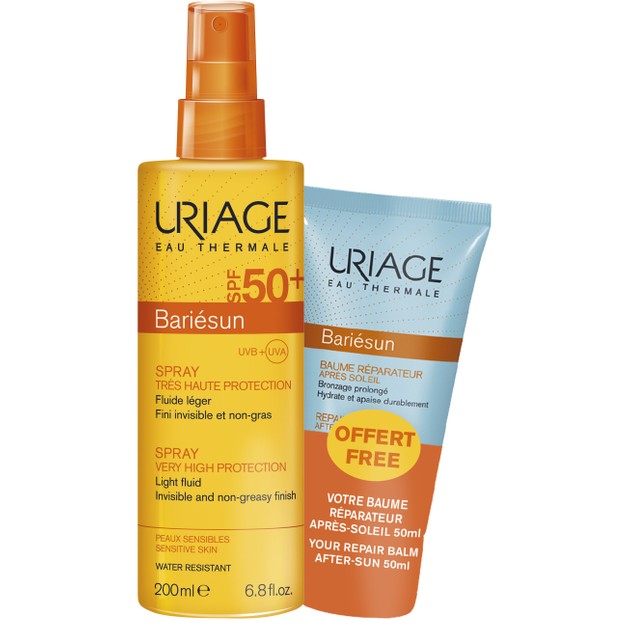 Uriage Promo Bariesun Spf50+ Very High Protection Spray Light Fluid 200ml & Δώρο Repair Balm Face & Body After Sun 50ml Uriage Promo Bariesun Spf50+ Very High Protection Spray Light Fluid 200ml & Δώρο Repair Balm Face & Body After Sun 50ml