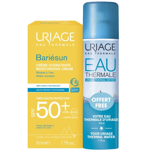 Uriage Πακέτο Προσφοράς Bariesun Moisturizing Cream Spf50+, 50ml & Δώρο Eau Thermal Water 50ml Uriage Πακέτο Προσφοράς Bariesun Moisturizing Cream Spf50+, 50ml & Δώρο Eau Thermal Water 50ml