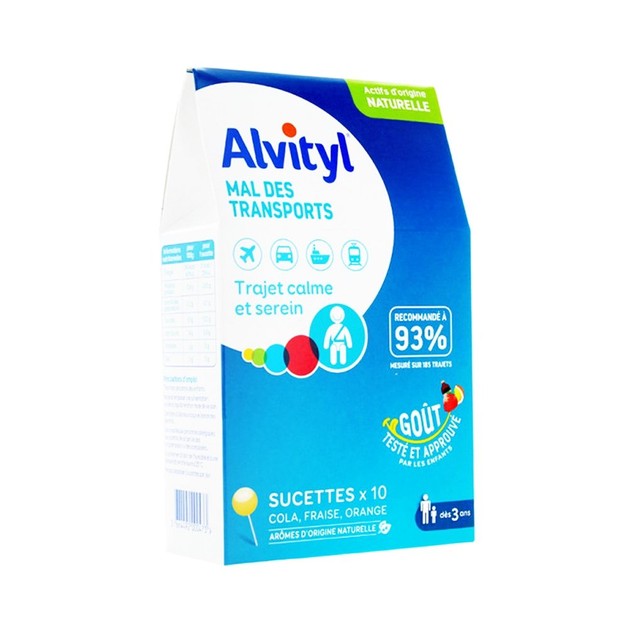 Alvityl Mal des Transports Sickness Για τα Ταξίδια & την Ναυτία 10 Γλειφιτζούρια Alvityl Mal des Transports Sickness Για τα Ταξίδια & την Ναυτία 10 Γλειφιτζούρια