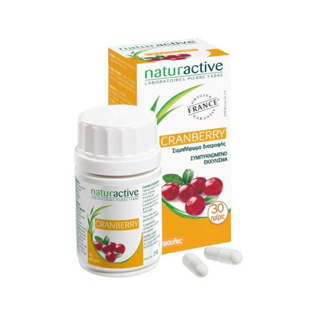 Naturactive Cranberry Συμπλήρωμα Διατροφής με Κράνμπερυ για την Πρόληψη Ουρολοιμώξεων 60caps Naturactive Cranberry Συμπλήρωμα Διατροφής με Κράνμπερυ για την Πρόληψη Ουρολοιμώξεων 60caps
