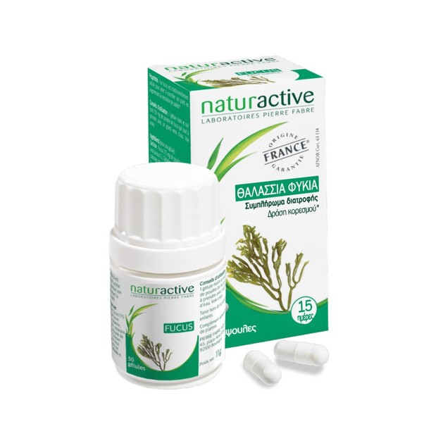 Naturactive Fucus Συμπλήρωμα Διατροφής απο Θαλλάσια Φύκια, Συμβάλλει στη Μείωση της Όρεξης Δημιοργώντας Αίσθηση Κορεσμού 30caps Naturactive Fucus Συμπλήρωμα Διατροφής απο Θαλλάσια Φύκια, Συμβάλλει στη Μείωση της Όρεξης Δημιοργώντας Αίσθηση Κορεσμού 30caps