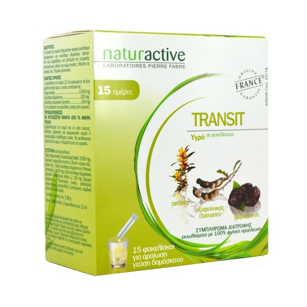 Naturactive Transit Συμβάλλει στη Βελτίωση της εντερικής κινητικότητας 15 sticks Naturactive Transit Συμβάλλει στη Βελτίωση της εντερικής κινητικότητας 15 sticks