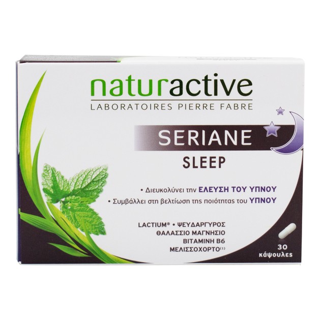 Naturactive Seriane Sleep Συμπλήρωμα Διατροφής που Διευκολύνει τον Ύπνο 30caps Naturactive Seriane Sleep Συμπλήρωμα Διατροφής που Διευκολύνει τον Ύπνο 30caps