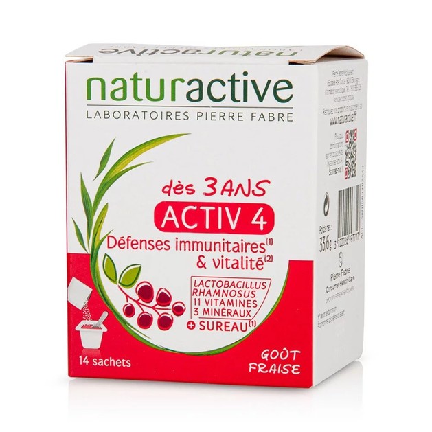 Naturactive Activ 4 Συμπλήρωμα Διατροφής, Πολυβιταμίνη για Παιδιά Από 3 Ετών με Γεύση Φράουλα 14 Sachets Naturactive Activ 4 Συμπλήρωμα Διατροφής, Πολυβιταμίνη για Παιδιά Από 3 Ετών με Γεύση Φράουλα 14 Sachets