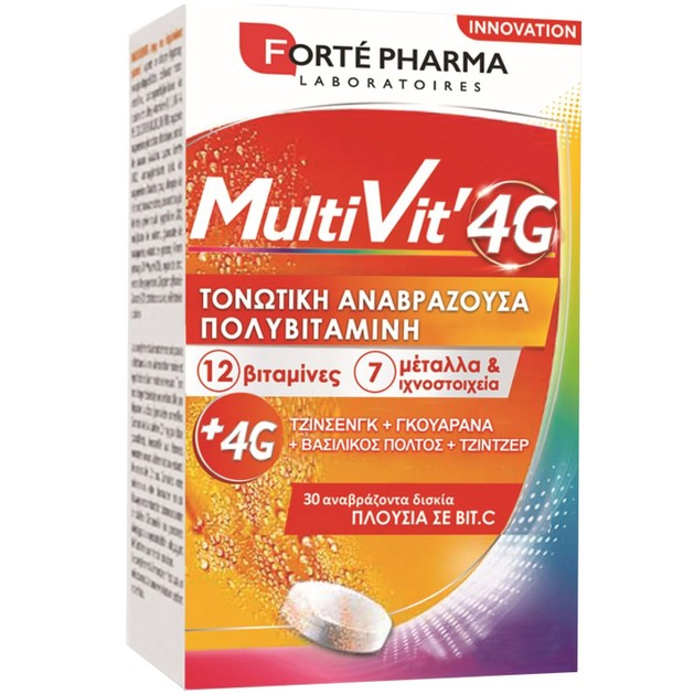 Forte Pharma Multivit 4G 30 Effer.tabs Forte Pharma Multivit 4G 30 Effer.tabs