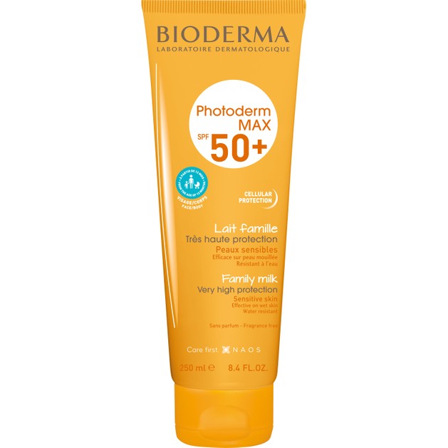 Bioderma Photoderm Max Lait Spf50+ Αντηλιακό Γαλάκτωμα για Μέγιστη Φωτοπροστασία για Όλη την Οικογένεια 250ml Bioderma Photoderm Max Lait Spf50+ Αντηλιακό Γαλάκτωμα για Μέγιστη Φωτοπροστασία για Όλη την Οικογένεια 250ml