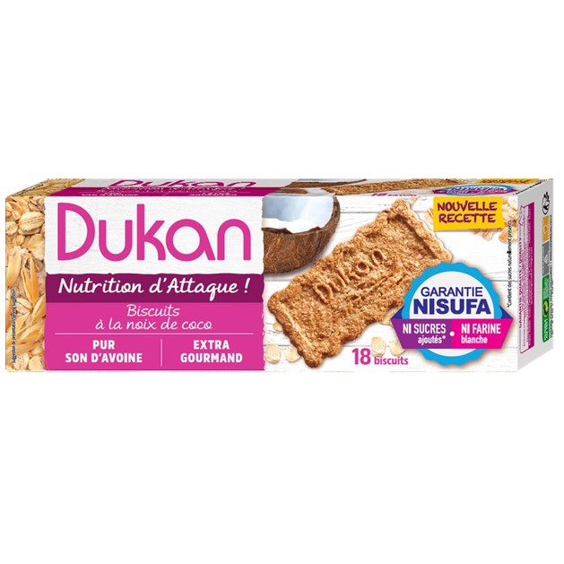 Dukan Nutrition d\' Attaque Biscuits a la Noix De Coco 18 Τεμάχια Dukan Nutrition d\' Attaque Biscuits a la Noix De Coco 18 Τεμάχια