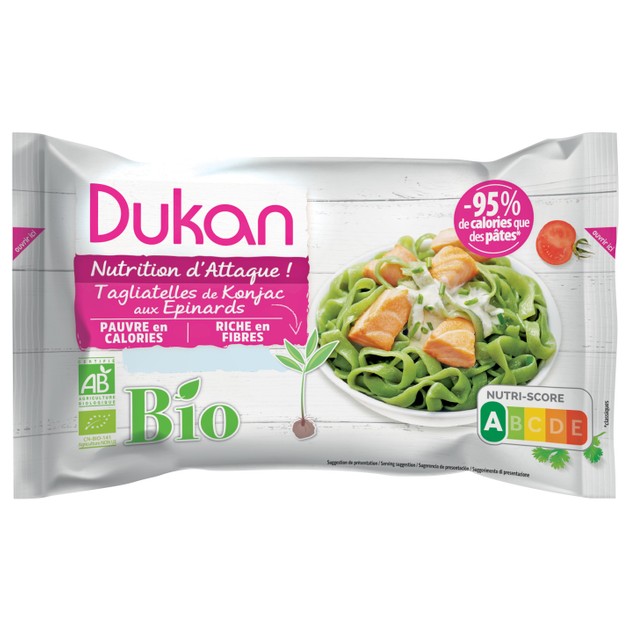 Dukan Nutrition d\' Attaque Tagliatelles de Konjac aux Epinards 340 gr Dukan Nutrition d\' Attaque Tagliatelles de Konjac aux Epinards 340 gr