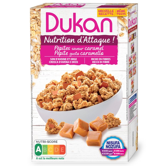 Dukan Nutrition d\' Attaque Pepites Saveur Caramel 350gr Dukan Nutrition d\' Attaque Pepites Saveur Caramel 350gr
