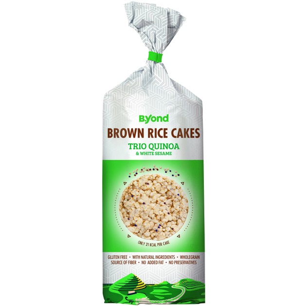 B.Yond Brown Rice Cakes Trio Quinoa & White Sesame 100g B.Yond Brown Rice Cakes Trio Quinoa & White Sesame 100g